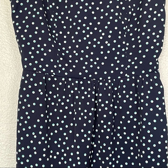 American Eagle Cap Sleeve Blue Polka Dot Mini Dress Size 00 - Picture 5 of 14